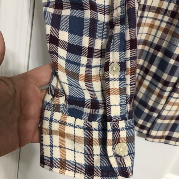 Lucky brand casual plaid button down shirt mens size XL - Picture 7 of 10